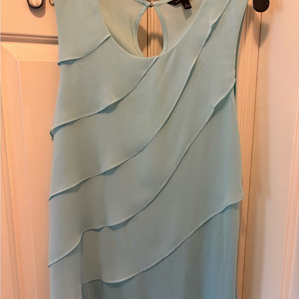 Banana Republic Asymmetrical Layered Top in Light Aqua